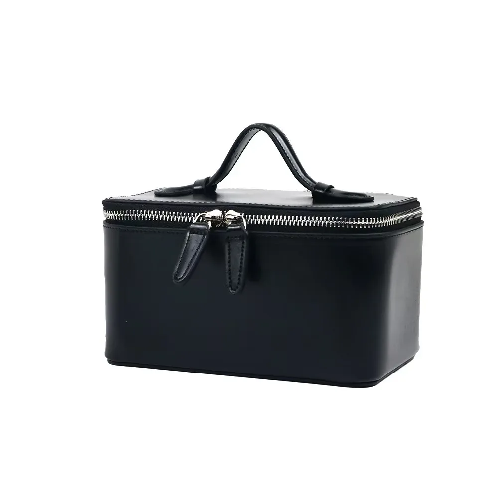 saffiano divisé pour femmes, sac de rangement de maquillage suspendu portable, kit dopp, besoin de voyage en cuir