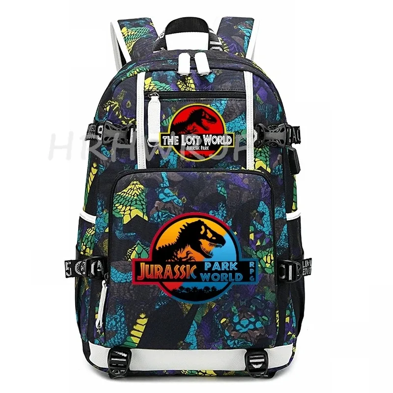 sacs à dos jurassic world park, sac à dos tactique pour ordinateur portable, multifonctionnel, durable, pour voyage en plein air, randonnée, sac à bandoulière