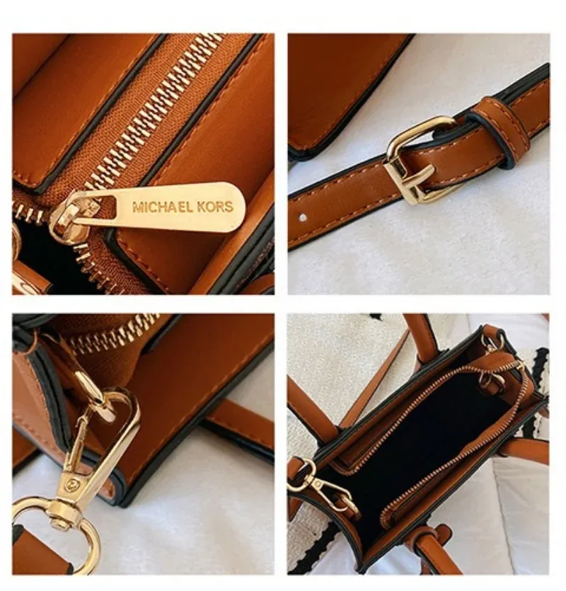 sac à bandoulière michael kors pour femmes, sac seau décontracté à motif lettres, sac sous le bras pour partitions de musique, sac de voyage mk pour filles