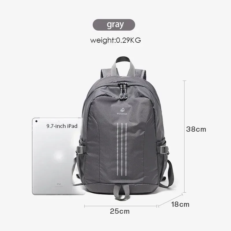 sac à dos léger et imperméable fouvor, sacs à dos décontractés pour le voyage, la randonnée, le trekking, l'école, pour femmes et hommes, 3057-04