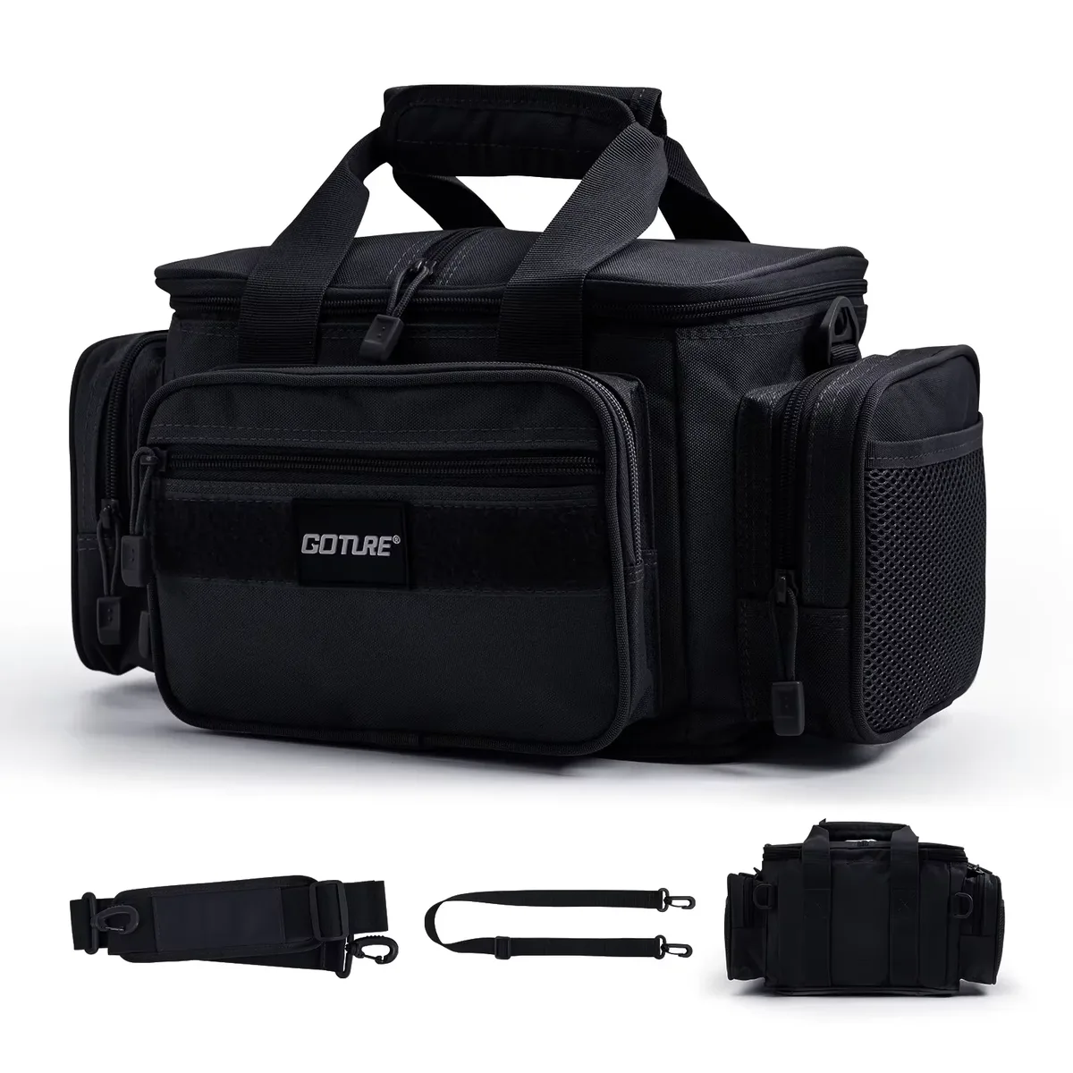 sac de voyage tactique en toile imperméable, sac à main multifonctionnel pour le camping, la randonnée, la pêche, sac à bandoulière, sac de voyage