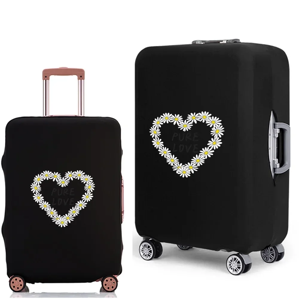 housse de protection pour valise à bagages, épaisse, élastique, anti-poussière, pour valise de 18 à 28 pouces, série daisy, accessoires de voyage