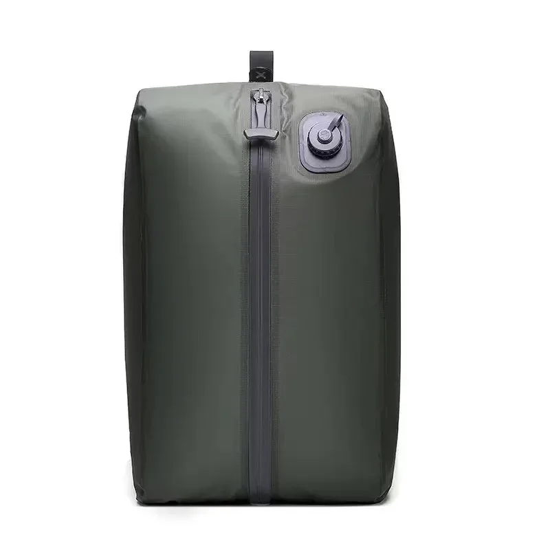 sac de compression automatique (pompe à air intégrée) réutilisable, pliable, pour voyages en plein air, valises et sacs à dos
