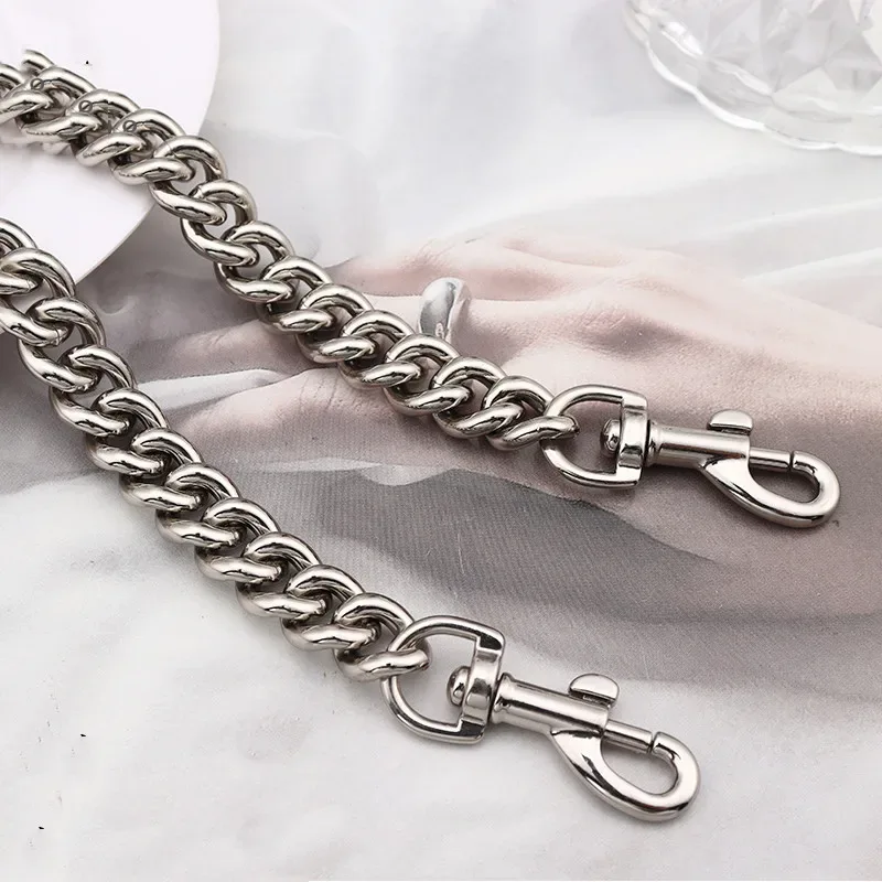 chaîne de sac en aluminium argentée et dorée, 13 mm, accessoires de remplacement pour sac à bandoulière de créateur, 120 cm