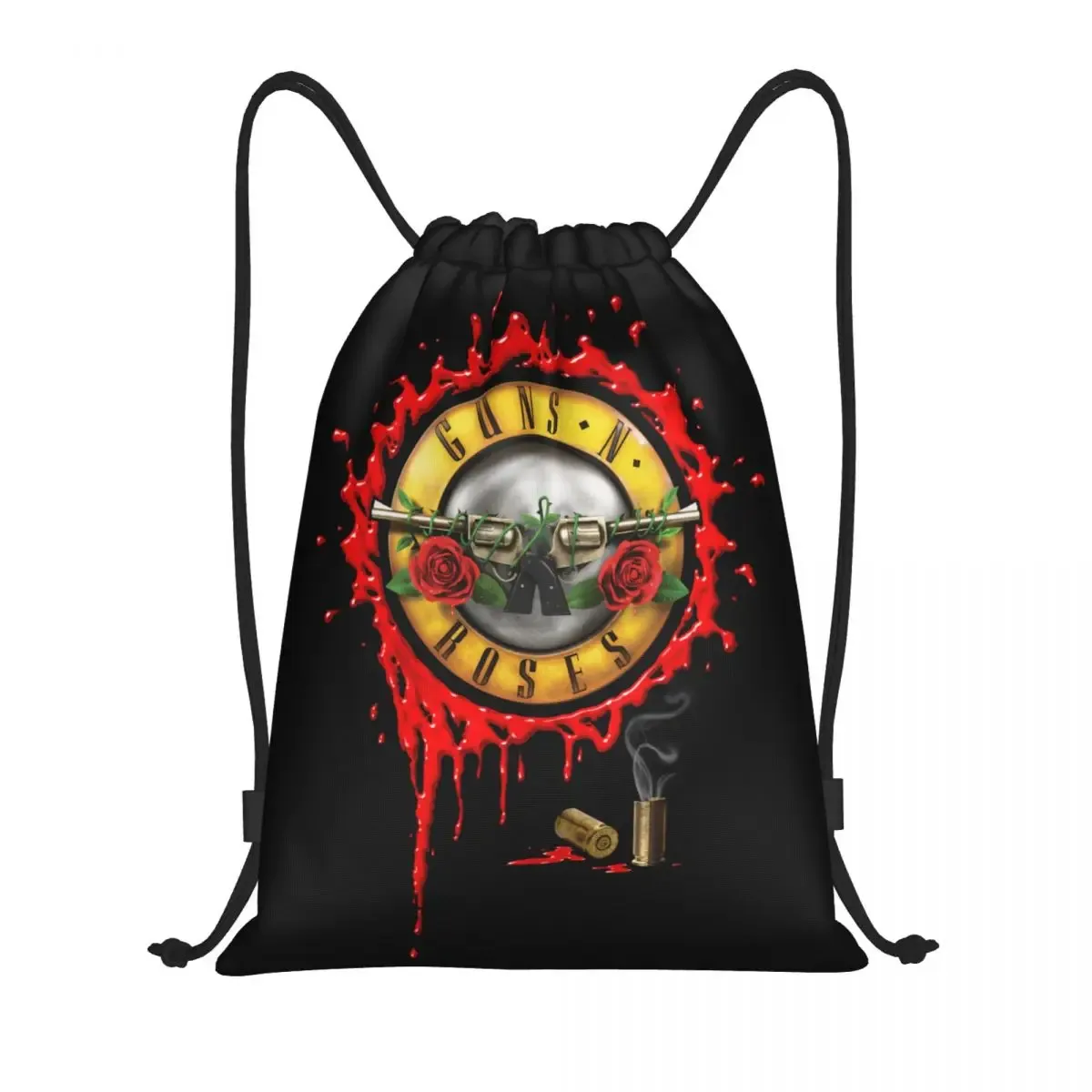 hard rock band guns n roses sac à dos à cordon femmes hommes gym sport sac à dos portable balle logo sac à provisions sac