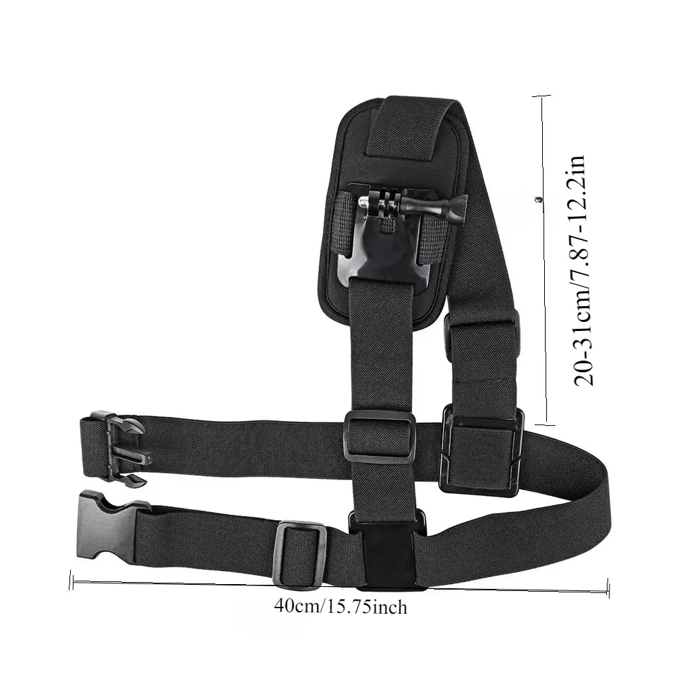 harnais de montage de sangle d'épaule, caméra vidéo d'épaule, sangle de poitrine, ceinture de support pour go pro sjcam, accessoires de caméra de sport