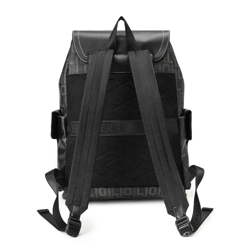 mode nouveaux hommes sac à dos affaires 15 pouces sacs pour ordinateur portable grande capacité en plein air voyage sac à dos décontracté lettre impression sacs à dos mâle