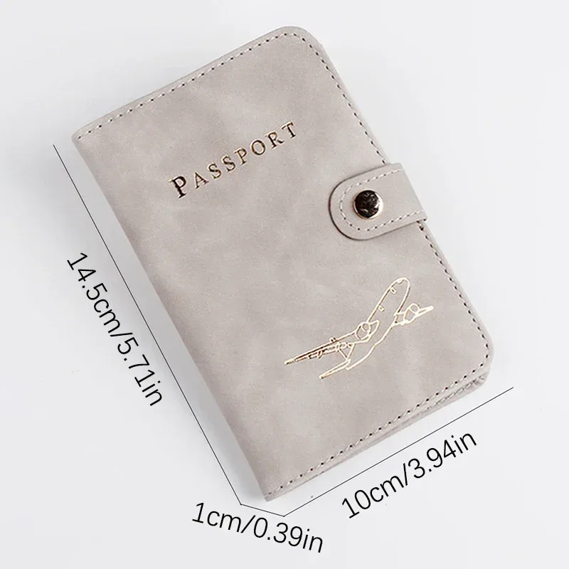 étui de voyage étanche en cuir pu pour porte-passeport, mignon livre de passeport pour femmes/hommes, couverture de passeport, portefeuille pour cartes de crédit
