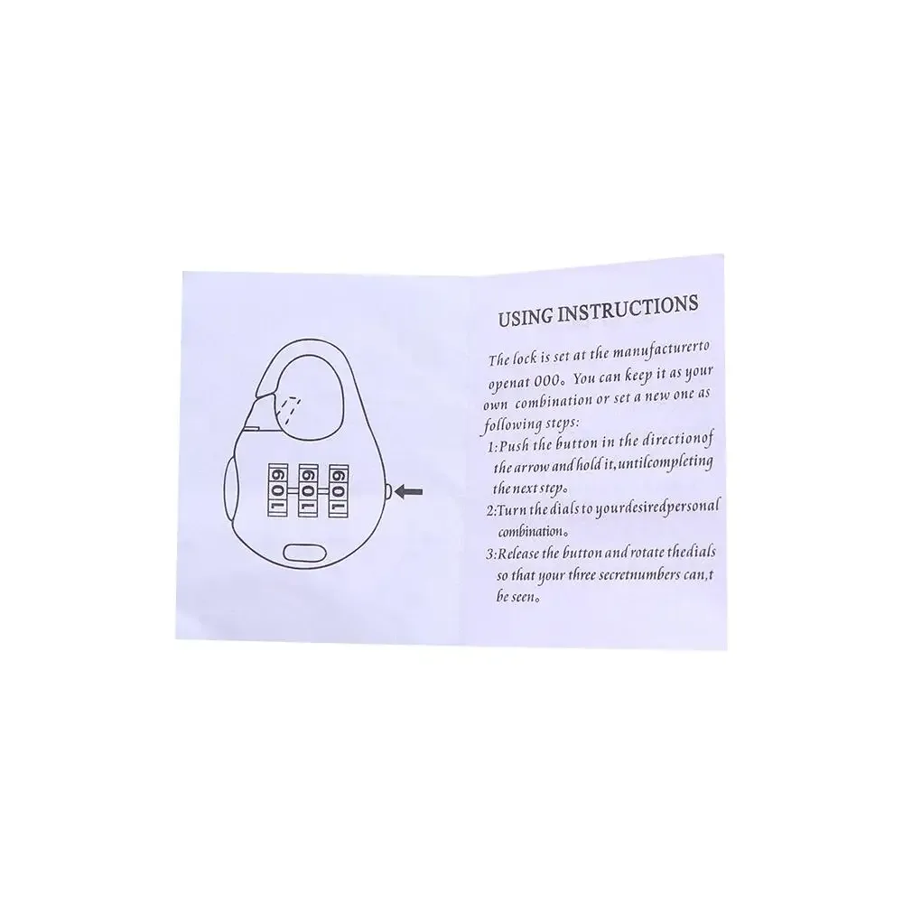 1 pièce, cadenas à code numérique portable et pratique, durable, pour valise à roulettes
