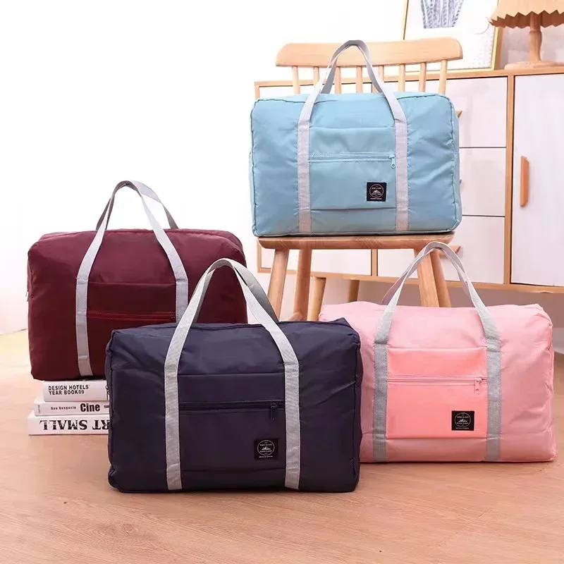 Sacs de Voyage Pliables en Nylon de Grande Capacité, Bagages, Sacs à Main WaterVerde pour Femmes et Hommes, Rangement de Voyage, Emballage de Vêtements