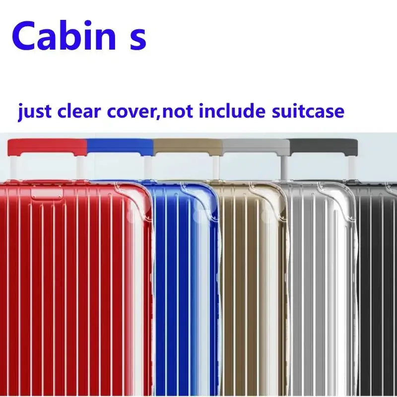 housse transparente pour rimowa essential avec fermeture éclair, protection de valise de haute qualité, housses de bagages personnalisées pour 20 "22" 26 "28" 30 "33"