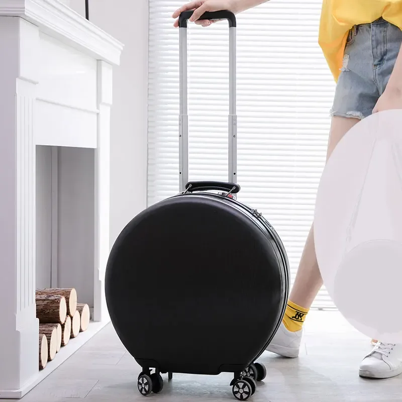 2025 nouvelle valise femme 18 pouces étui de maquillage à main bagage rond roue universelle valise ensemble petit sac de voyage 18 pouces