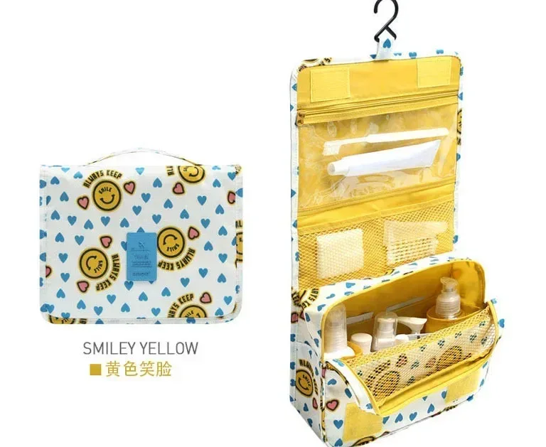 sac de maquillage à crochet de voyage multifonctionnel, sac de rangement de cosmétiques, articles de toilette étanches, organisateur de beauté, sac de rangement de salle de bain pour dames