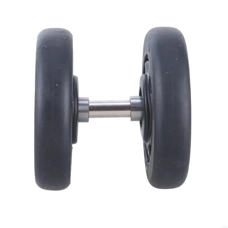 kits de roues de remplacement pour valise, 8 pièces, roulettes en caoutchouc noir de 55mm, roues lisses et silencieuses pour bagages usés, roues spinner