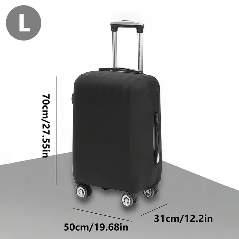housse de protection pour valise de voyage, housse de protection pour bagages, couleur unie, adaptée aux valises de 18 à 32 pouces.-zmt