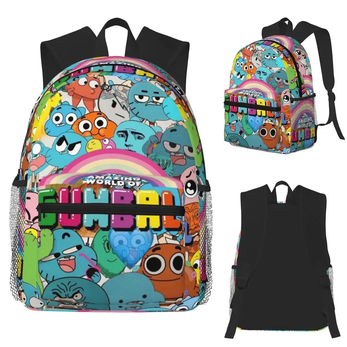 The Amazing World Of Gumball Sac à dos pour étudiants, sac d'école, sac à dos de randonnée, sac à dos de voyage pour garçons et filles, sac à dos à la mode, sacs à bandoulière