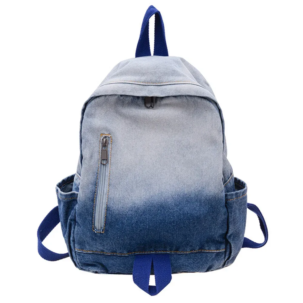 sac à dos personnalisé en jean dégradé, nouvelle collection automne-hiver, pour filles et garçons, idéal pour la maternelle, l'école et les voyages en extérieur