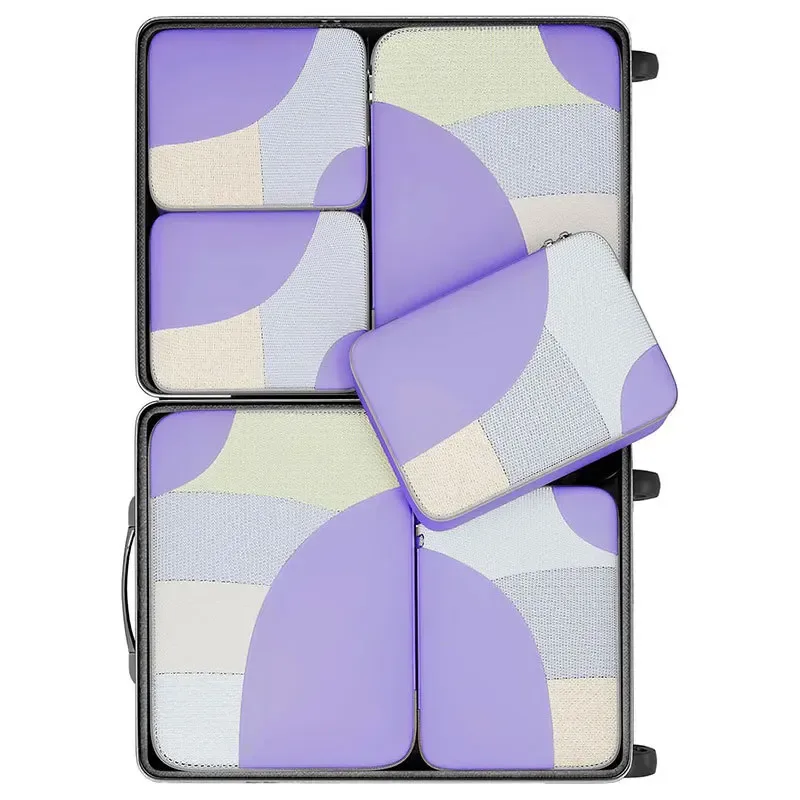 ensemble de 6 cubes de rangement pour vêtements et chaussures, sacs de voyage légers, accessoires de voyage pour valises et bagages