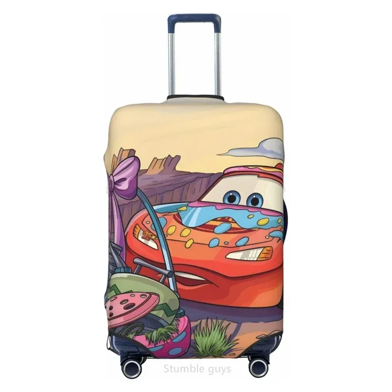 housse de bagage élégante imprimée avec motif de voiture, haute élasticité, convient aux valises de 18 à 32 pouces, résistante à la poussière, lavable, anti-rayures, housse de voyage