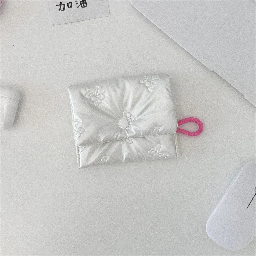 1 pièces sac de maquillage pour femmes petit nœud rose maquillage rouge à lèvres sac de rangement mignon sacs à cosmétiques porte-monnaie pochette de banlieue ins style