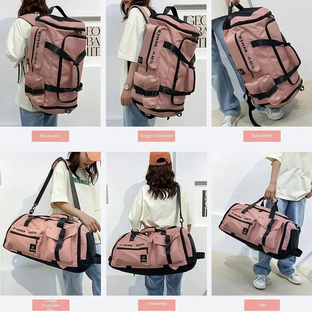 sac à dos de voyage 67l, grande capacité, sacs de camping 3 en 1, séparation sec/humide avec compartiment à chaussures, sac de sport unisexe
