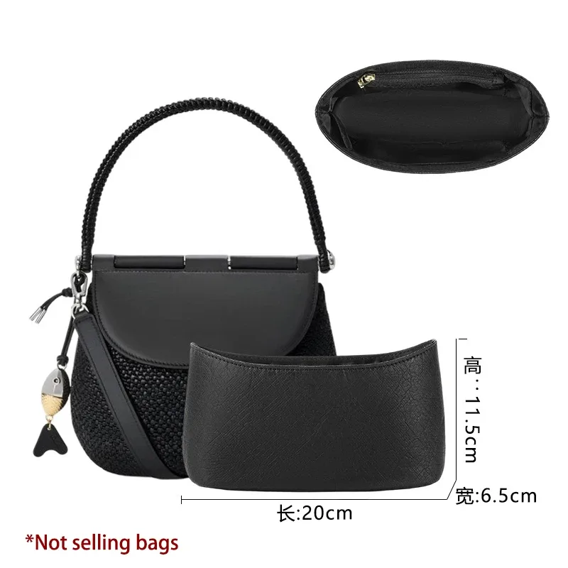 organisateur de sac en feutre avec fermeture éclair pour sac à main loewe, doublure intérieure légère, accessoires de rangement pour sac à main