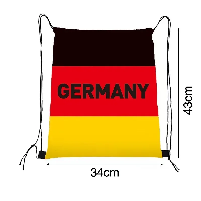 nouveau sac à cordon 2026 pour les fans de football |   sac à dos portable imperméable avec motif imprimé - sac de sport d'extérieur