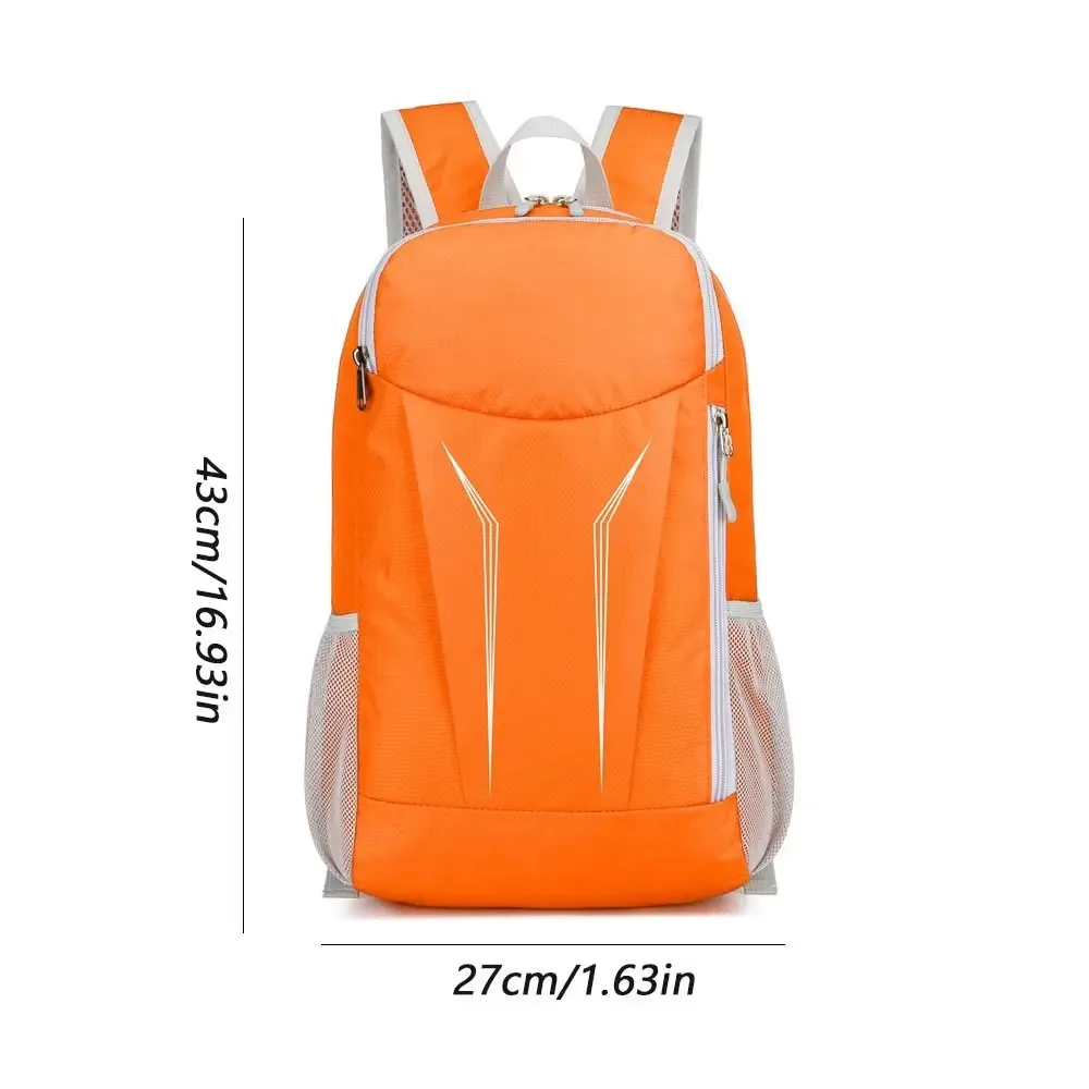 sac à dos de montagne pliable simple avec fermeture éclair, grande capacité, sac à dos de cyclisme en nylon imperméable, sac à dos de voyage pour femmes