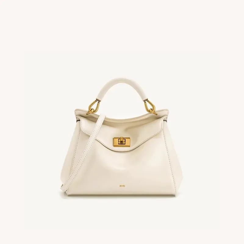 sac lock bag jw pei, sac à bandoulière en cuir véritable tendance, lucia lock bag, sac à main polyvalent haut de gamme