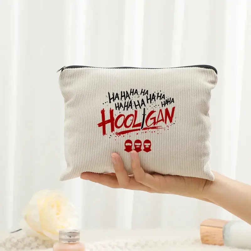 trousse de toilette en velours côtelé arirang 2.0 world tour 2026 pour femme, sac de rangement multifonction léger, cadeau pour fans kpop de l'album haha