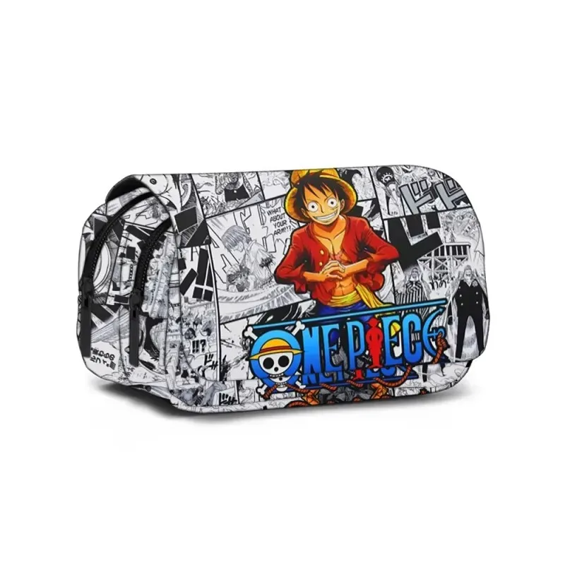 sac à dos scolaire one piece monkey d. luffy, boîte à crayons, sac à dos pour garçons et filles, sac à dos portable de grande capacité pour jeunes, sac à dos d'étudiant anime