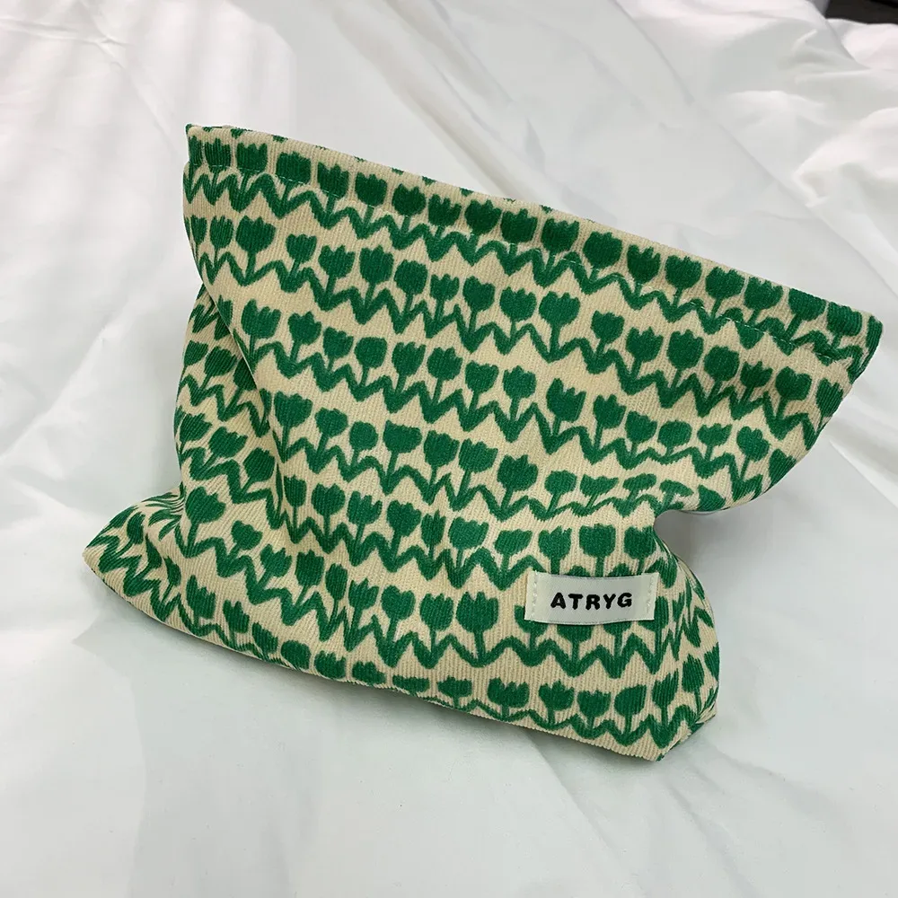 sac à cosmétiques floral 1 pièce, organisateur de maquillage de voyage de grande capacité avec motif de feuilles exotiques, cadeau pliable pour festival d'anniversaire