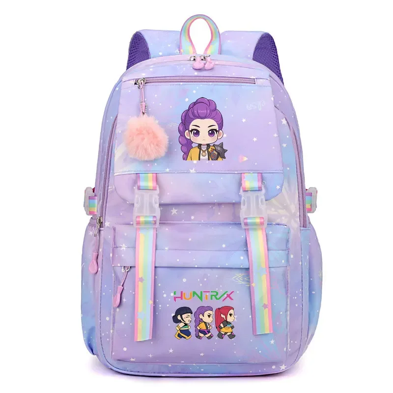 sac à dos kpop demon hunters pour étudiantes, lycéennes, collégiennes, polyvalent, adapté au quotidien et aux activités de plein air