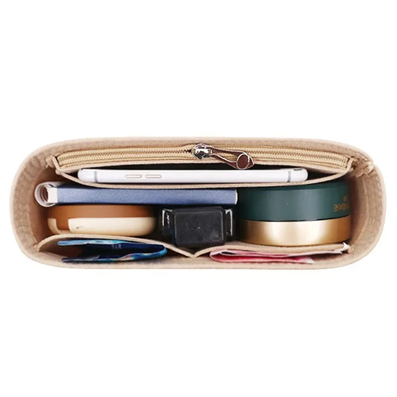 (n) 1pc organisateur de sac en feutre, organiseurs de maquillage, doublure parfaite pour les sacs à main de ma