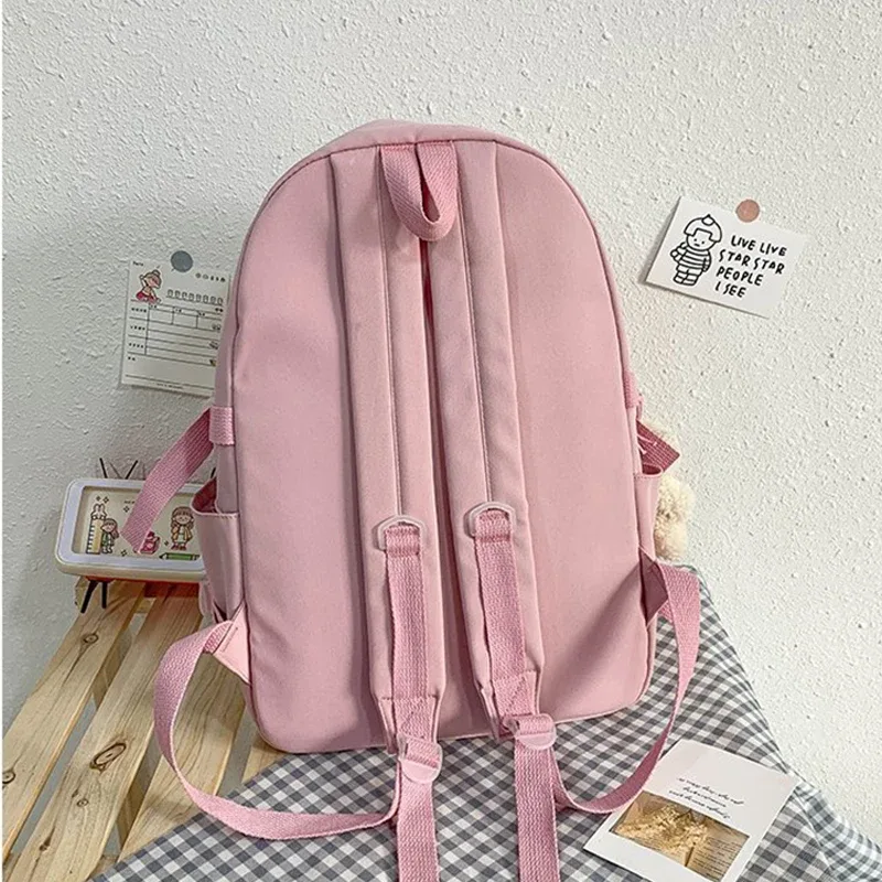 sacs à dos multi-poches pour adolescentes, pour l'école, grande capacité, kawaii