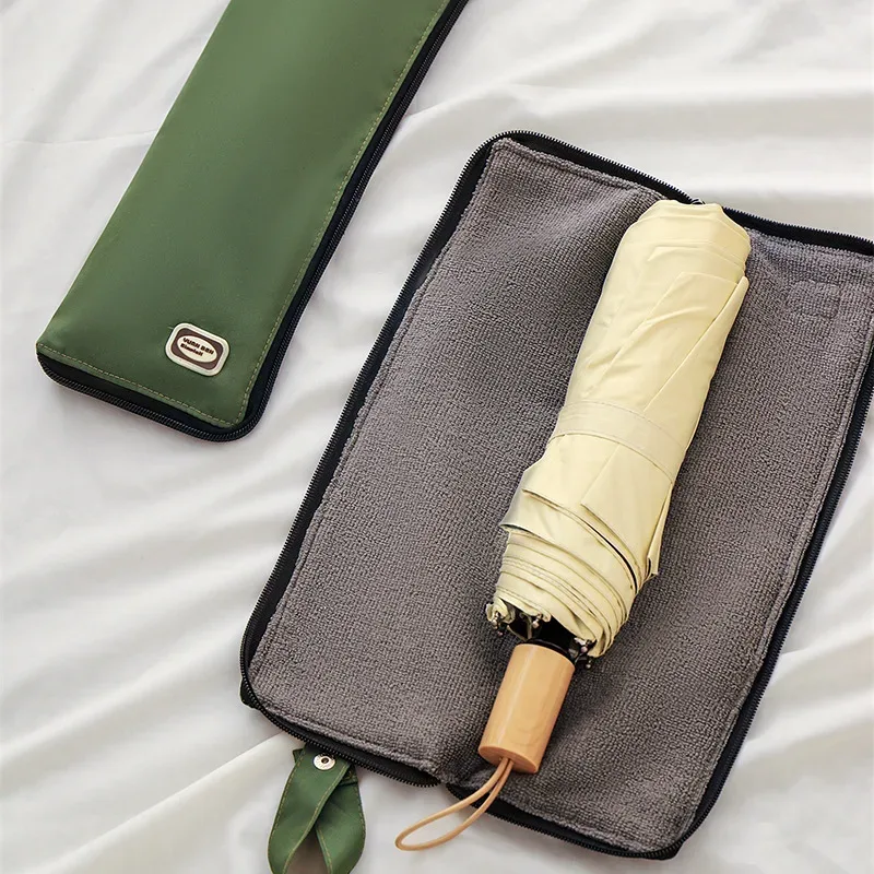 sac de rangement pour parapluie en coton imperméable épaissi, portable, pliable, en tissu oxford pour extérieur, housse de parapluie, sac de protection contre la pluie