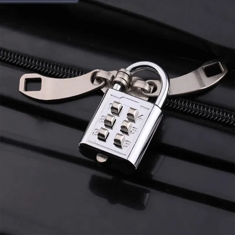 cadenas à combinaison à code à 8 chiffres, en alliage de zinc, pour valise, bagages, voyage, serrure intelligente à code, serrure antivol à clé
