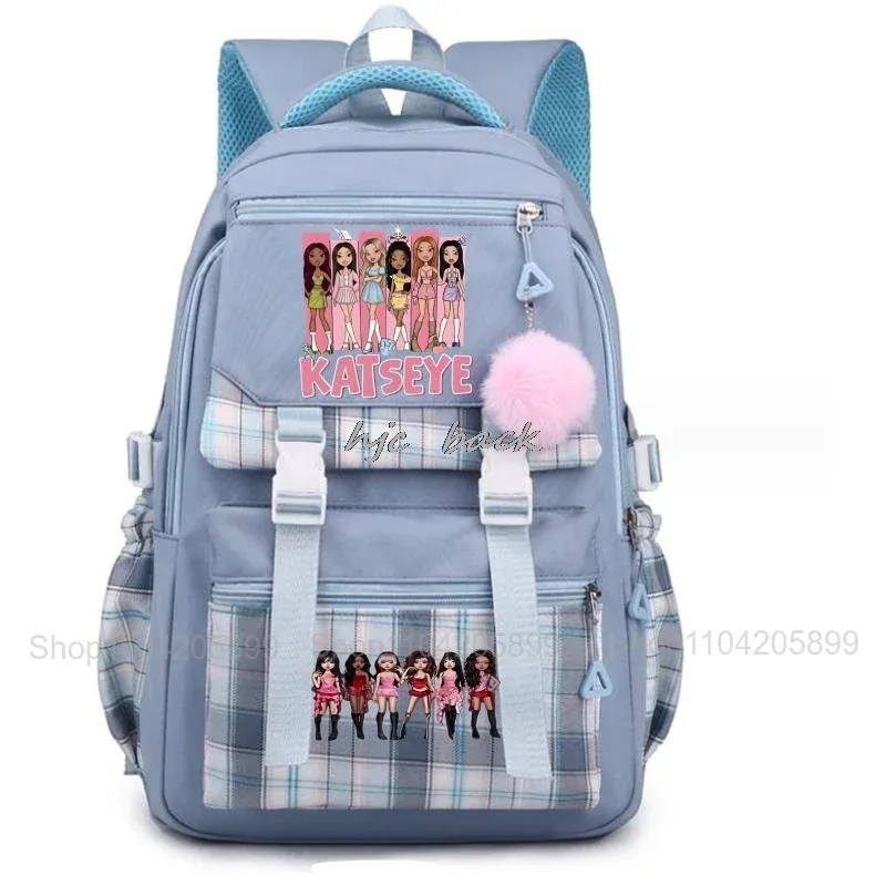 sac à dos katseye tendance, amusant, style kpop, pour filles, sacs d'école, sacs à dos pour adolescentes, étudiantes, voyages quotidiens, sac à dos pour ordinateur portable
