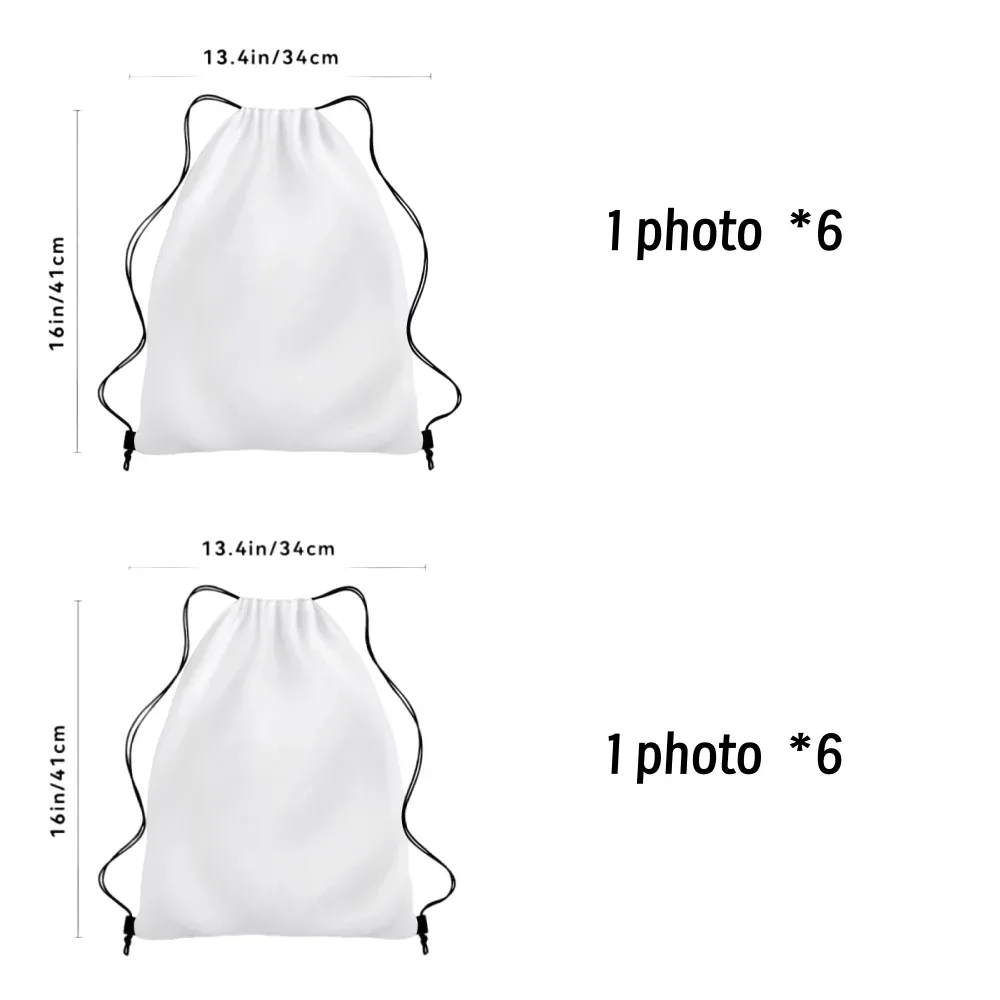 lot de 12 sacs à cordon personnalisés avec photo, sacs de sport imprimés sur mesure, sacs à dos pour cadeaux de mariage, d'anniversaire ou de fête