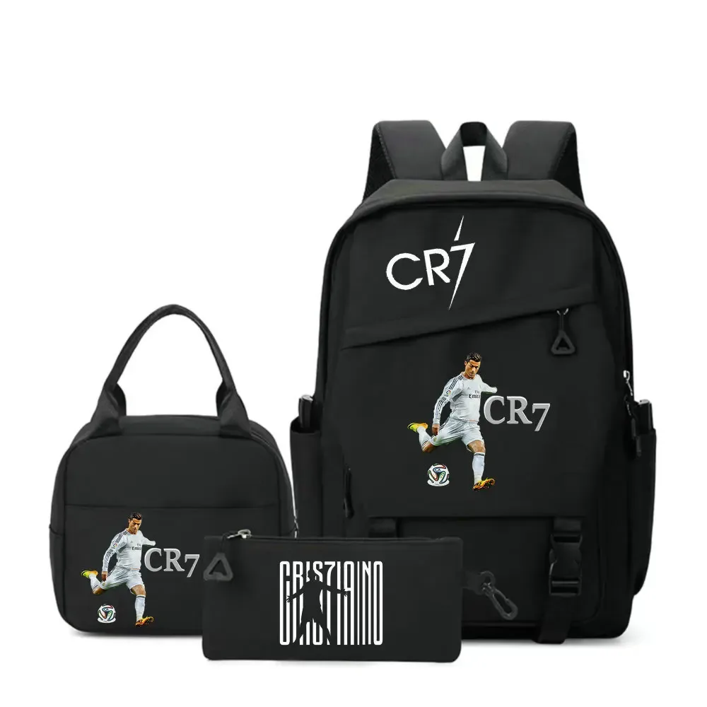 sac à dos cr7 pour étudiants, femmes et hommes, sac à dos tendance pour ordinateur portable, sac à dos quotidien pour adolescents, sac messager