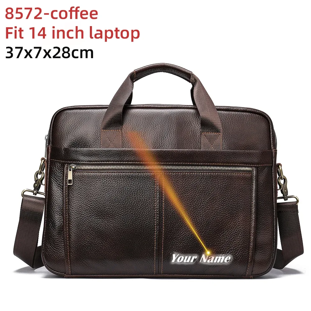 westal-sac messager en cuir véritable pour homme, étuis à bombes, sac pour ordinateur portable 14 en effet, sacs d'affaires de bureau pour document, 8572