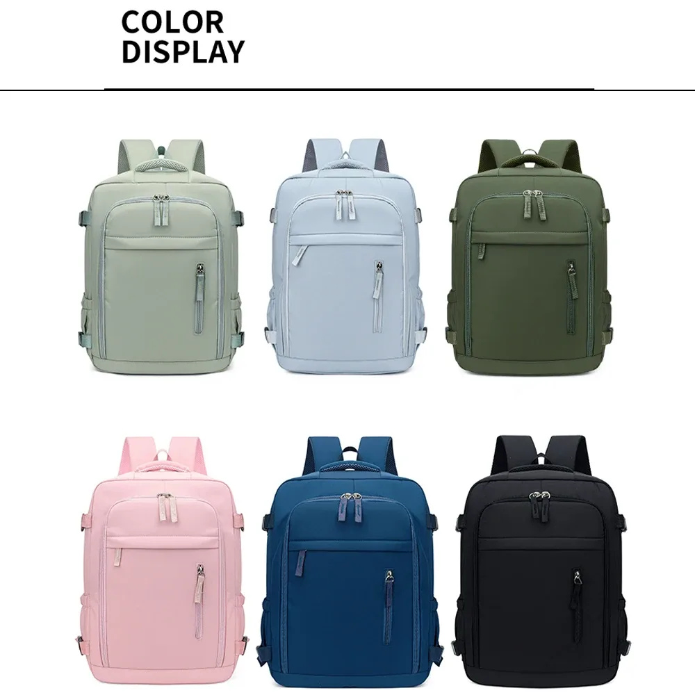 180 ° sac à dos open cabin, sac de voyage en nylon approuvé par les compagnies aériennes avec compartiment à chaussures pour les voyages en avion, les déplacements professionnels et les escapades de fin de semaine