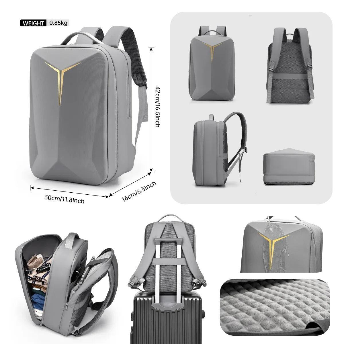 sac à dos hard shell e-sports sac à dos transfrontalier sac d'école de mode sac pour ordinateur portable voyage d'affaires sac d'ordinateur 18 pouces sac de voyage d'affaires pour les déplacements