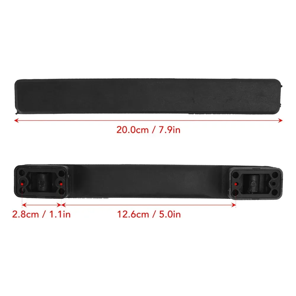 poignée de valise en plastique durable, 20cm, noire, remplacement de poignée de valise, pour valises, 2 pièces