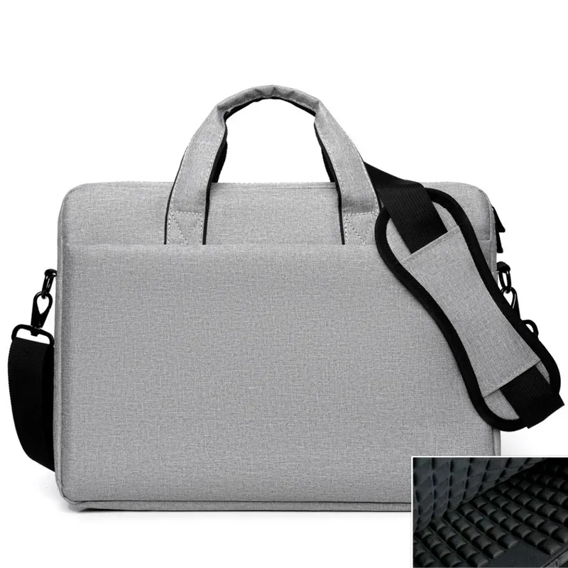 sac pour ordinateur portable 15.6 pouces résistant à l'eau, porte-documents d'affaires, sac à main pour hommes et femmes, porte-ordinateur de voyage au bureau