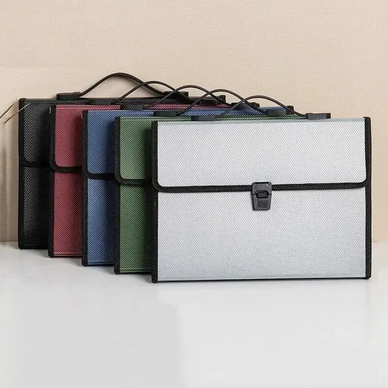 Dossier extensible coloré A4, organiseur de documents, 13 poches, support de rangement portable pour papier, pour étudiants, école, études