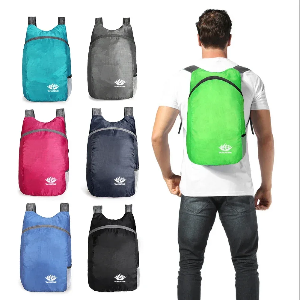 sac à dos pliable léger pour hommes et femmes, sac à dos d'extérieur, sac de sport de voyage, sac de jour de randonnée, livraison, 15l