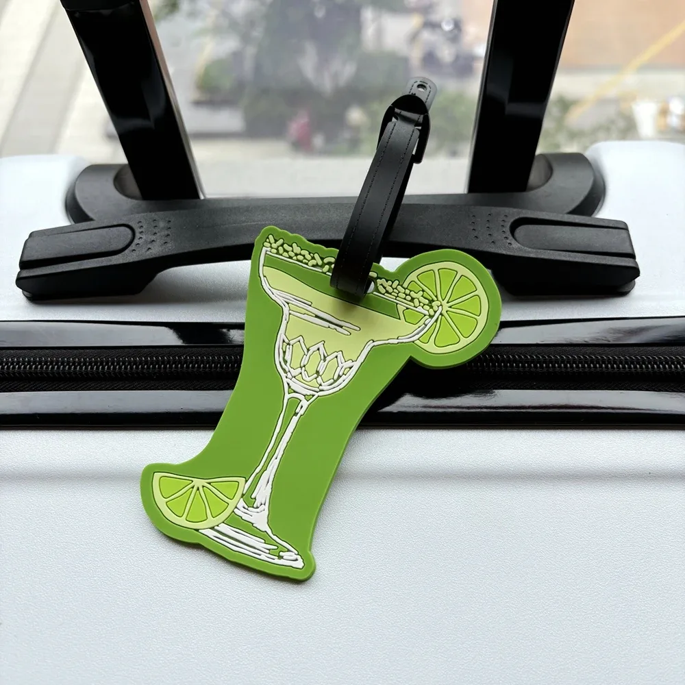 1 pièce étiquette de bagage style coquille avec pendentif, anti-perte, pour sac, avec espace d'écriture pour les informations, accessoire anti-perte