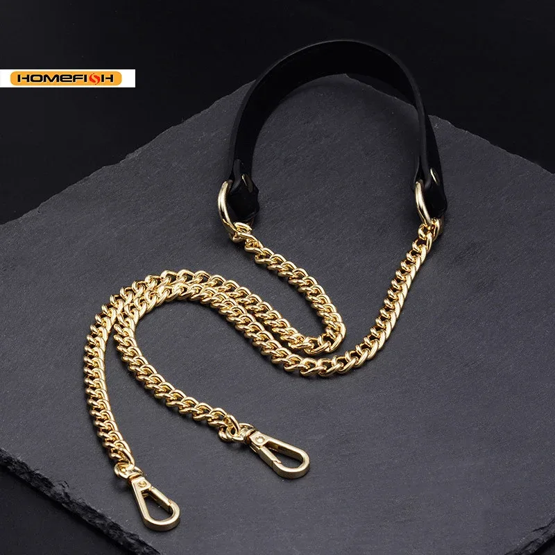 chaîne de remplacement en métal pour sac de 120 cm, bandoulière en cuir pu pour accessoires de sac à main et sac bandoulière diy