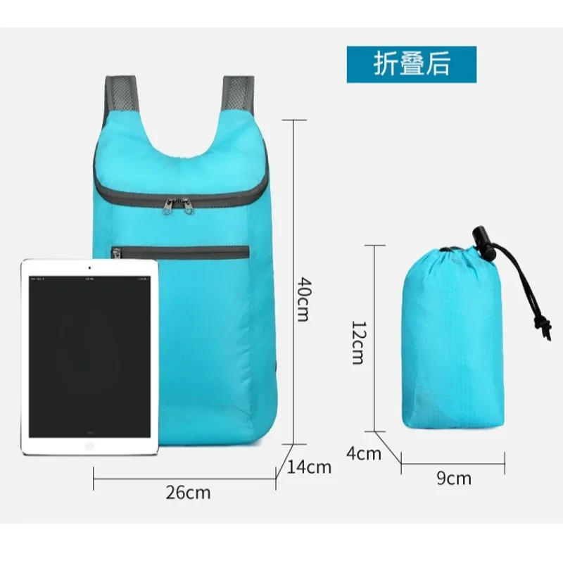 sac à dos ultraléger pliable avec sac de compression, sac à dos léger pour le voyage, la randonnée et le camping